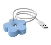 Kueohse Mini humidificador portátil con diseño de junta de cable USB, humidificador sin tanque para el dormitorio, color azul