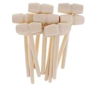 Kueohse Mini Martillo de Madera de 30 Piezas para Cangrejo de Langosta Mariscos, Mini Mazo de Madera Maciza para Golpear la Torta del Planeta, Martillo de Madera