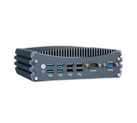 Kueohse Mini PC Industrial Sin Ventilador I5-4278U, 2 Puertos Gigabit LAN, 2 Puertos COM, 8 Puertos USB, Compatible con WiFi, 4G SIM, LTE, para y para Linux