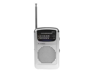 Kueohse Mini Radio Portátil con Altavoz Integrado, Bandas SW/Am/FM, Antena Telescópica para Emergencias en Interiores y Exteriores.