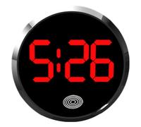 Kueohse Mini Reloj Digital, Reloj Digital Pequeño Resistente Al Agua, Calendario para Exteriores, Accesorio Adhesivo para Coche.