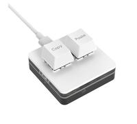 Kueohse Mini Teclado Personalizado Teclado OSU Macro RGB de 2 Teclas Teclado MecáNico Programable para Trabajar en Juegos, Tipo B