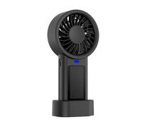 Kueohse Mini ventilador portátil con carga solar de 5 velocidades, ventilador de bolsillo de mano respetuoso con el medio