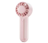 Kueohse Mini Ventilador Portátil Recargable por USB, Potente Ventilador de Mano y de Escritorio para Exteriores, Color Rosa.