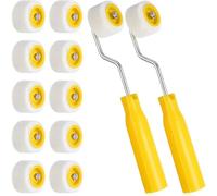 Kueohse Minirodillo de Pintura de 4/5 Pulgadas, Rodillo de Espuma, Herramienta Pequeña para Retoques en Bordes o Esquinas