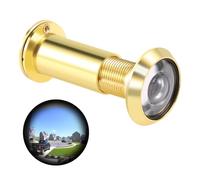 Kueohse Mirilla de Seguridad RetráCtil de 200 Grados de 36-58 Mm Mirilla Mirilla Mirilla + Cubierta, Dorada