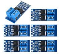 Kueohse Módulo Controlador de Velocidad de Motor con Interruptor Disparador MOSFET de Alta Potencia Dual de 6 Piezas, Ajuste PWM de 0-20 KHz, CC 5 V-36 V, 400 W, 15 A.
