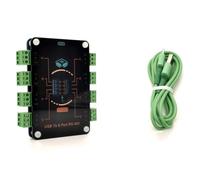 Kueohse Módulo de Expansión CH348 EKU081 Convertidor USB A Serie RS485 de 8 Canales Interfaz Tipo C Adaptador de Comunicación 485 de 8 Puertos