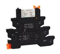 Kueohse Módulo de Relé Delgado para Riel 41F-1Z-C2-Z Relé de Potencia Integrado para Montaje en PCB con Soporte para Relé Zócalo de Relé de 24 V CA de 6,2 Mm