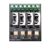 Kueohse MóDulo Regulador de Intensidad de CA, 4 Canales, LóGica de 3,3 V/5 V, Hasta 220 V (5 A-10 A), MóDulo Regulador de Intensidad de Luz para LáMparas y Motor.