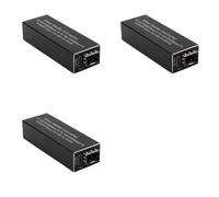 Kueohse Módulo Transceptor de Conversor de Medios 3X RPOE 1.25G, Entrada de 5V DC Tipo C, 1 Ranura, 1 Puerto Ethernet RJ45, Conmutador de Fibra, B.