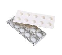 Kueohse Molde de Pasta Bandeja de Ravioles Pin Bordes Cuadrados para una FijacióN y Forma Fabricante de Ravioles Grande