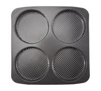 Kueohse Molde para Panecillos para Hamburguesas, Molde para Hamburguesas Acero Carbono Antiadherente 5 Pulgadas, Molde para Hornear Grande 4 Tazas para Panecillos Hamburguesas Caseros