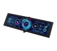 Kueohse Monitor Secundario Turing IPS Tipo C de 8,8 Pulgadas: Vitrina Inteligente para Monitorización de CPU, GPU y RAM con Interfaz USB, Color Negro.