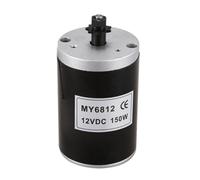 Kueohse Motor de Alta Velocidad MY6812 DC 150W 12V con Polea de Correa, Motor de Cepillo PequeñO para Scooter