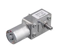 Kueohse Motor de CC JGY370 de 12 V y 30 RPM, Motor de Velocidad Reducida con Engranaje Helicoidal Turbo de Alto Par