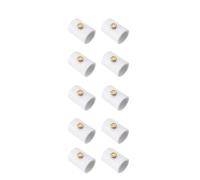 Kueohse Nebulización con Boquilla Nebulización PVC 10 Piezas 1/2 Pulgada para Acoplamiento Señor Patio Al Aire Libre Sección Dividida PVC con Boquilla Nebulización