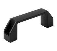 Kueohse Negro 90 mm 8,9 cm Distancia entre orificios de plástico para cajón de armario