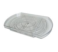 Kueohse Organizador Cuadrado Lazy para Refrigerador, Tocadiscos Rectangular Deslizante y Giratorio de 360°, Organizador y Almacenamiento para Refrigerador