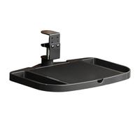 Kueohse Organizador de Escritorio con Abrazadera, Giratorio 360°, Bandeja para Mouse Debajo del Escritorio, Práctico y Fácil de Instalar