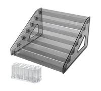 Kueohse Organizador de Pintura Acrílica (7 Niveles), Soporte para Pinceles (26 Ranuras), Organizador de de Pintura, para Tintas con Alcohol y Colorantes Alimentarios