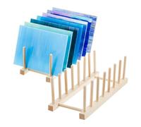 Kueohse Organizador de Vidrieras Herramientas de Vidrieras Hojas de Vidrieras Soporte de Almacenamiento Organizador Estante para Vidrieras