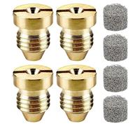 Kueohse Orificio de 1,1 mm para y Generador de Espuma, Puntas de Boquilla de Rosca Universal y Filtro de para Lanza de Espuma para Nieve, Paquete de 4