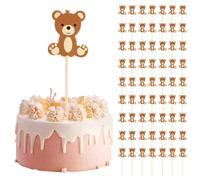 Kueohse Palillos de dientes para tartas, postres, tenedores de frutas, bodas, cumpleaños, fiestas, baby shower, accesorios de decoración, 100 unidades