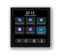 Kueohse Panel de Interruptor de Pantalla Táctil Tuya T3E, Interruptor de Luz de Pared con Pulsador Zigbee para Panel de Control Inteligente de la UE, Color