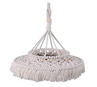 Kueohse Pantalla de LáMpara de Macramé Boho Colgante Cubierta de Luz Oficina Dormitorio Sala de Estar GuarderíA DecoracióN del Hogar