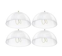 Kueohse Pantallas de Lámpara con Clip (Paquete de 4), Cubierta de Luz para Bombilla Tipo A, 20 cm de Diámetro X 11,5 cm de Alto, Estilo para Bombillas Expuestas.