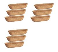 Kueohse Paquete 9 Revestimientos para Comederos 30 Pulgadas, Fibra de para Maceteros de Cestas de Pared, Revestimientos para Jardineras de Ventanas, Cestas para Maceteros de Jardín