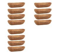Kueohse Paquete de 12 Revestimientos de de 24 Pulgadas, Revestimientos de Natural para Macetero de Pared, Macetero de Barandilla de Cubierta de Cesta de Ventana