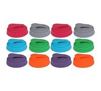 Kueohse Paquete de 12 Tapas de Silicona para Latas - Tapas Reutilizables para Latas de Soda de TamañO EstáNdar, Tapas de Silicona para Latas de Soda/Cerveza/Jugo