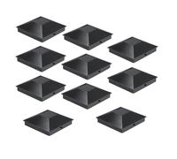 Kueohse Paquete de 12 Tapas para Postes de 4 X 4 Pulgadas, Cubiertas para Postes de Cerca, Compatibles con Postes de Madera o Vinilo para Decoración de, Vallas, Buzones y Patios.