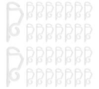 Kueohse Paquete de 120 clips de luz de Navidad para exteriores, resistentes a la intemperie, ganchos para canalones para las vacaciones de Navidad,