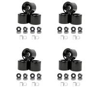 Kueohse Paquete de 16 Ruedas de Skateboard de 60 mm + Ruedas de Crucero ABEC-9 con Cojinetes de Acero y Espaciadores