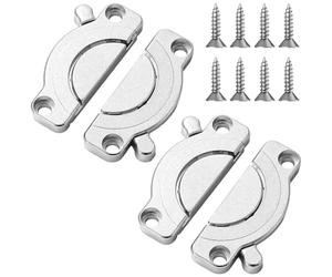 Kueohse Paquete de 2 Conectores para Tableros de Mesa, Conectores para Tableros de Mesa, Conectores Giratorios de Paneles de Madera para Escritorios de Oficina/Mesas de Comedor
