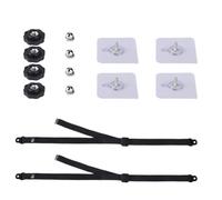 Kueohse Paquete de 2 Correas de Seguridad Ajustables para TV, Anclajes Adhesivos Sin Taladro para TV, Correas Antivuelco Premium para Muebles de TV.