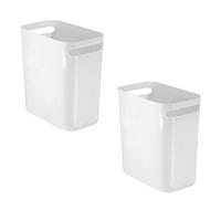 Kueohse Paquete de 2 Cubos de Basura de PláStico, Cubo de Basura CláSico para BañO, Dormitorio, Cocina, Oficina en Casa