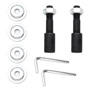 Kueohse Paquete de 2 Extensores de Eje, Eje de Extensión para Amoladora de Banco, Adaptador de Eje de Motor de 8 mm A 10 mm, Kit de Respaldo de Eje Roscado.