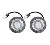 Kueohse Paquete de 2 Luces Extractoras de Humo para Cocina, 1,5 W, 230 V, 68 mm, para Campana Extractora, Lámpara Campana de Cocina, Extractor de Humo, Luz