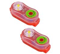 Kueohse Paquete de 2 Luces para Chaleco Salvavidas, Luz Estroboscópica con Localizador Automático, Bengalas para Embarcaciones Marinas, Equipo de Supervivencia de Seguridad LED A