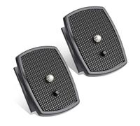 Kueohse Paquete de 2 Placas de Liberación Rápida de 43x43 mm para Trípodes, Adaptador de Montaje de Cámara con Tornillos