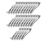 Kueohse Paquete de 25 Soportes para Canalones de 5 Pulgadas. Soportes de Aluminio Premontados para Canalones con Tornillos para una Fácil Instalación. Soporte Seguro para Sistemas de Canalones.