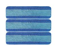 Kueohse Paquete de 3 Almohadillas de Microfibra para Fregona Almohadilla de Limpieza de Microfibra Compatible con Mop para Limpiador de Suelos de Madera