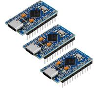 Kueohse Paquete de 3 Módulos Pro Mini Board Atmega32U4 de 5 V y 16 MHz, Placa de Desarrollo de Programación USB, Microcontrolador para AR Duino IDE.