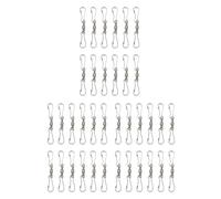 Kueohse Paquete de 36 Giratorios de Doble Clip Giratorio para Hiladores Viento, Viento Colgante, Comederos para PáJaros, Campanas de Viento Crystal Twisters Party Supply