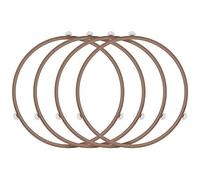 Kueohse Paquete de 4 Anillos de Rodillo para Microondas, Placa Giratoria para Horno de Microondas, Anillo de Soporte de Bandeja Soporte de Bandeja de Placa de Vidrio