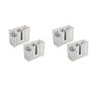 Kueohse Paquete de 4 Cestas para Lavavajillas para Paja y Palillos, Cesta para Utensilios de Lavavajillas, Escurridor para Lavado y Secado